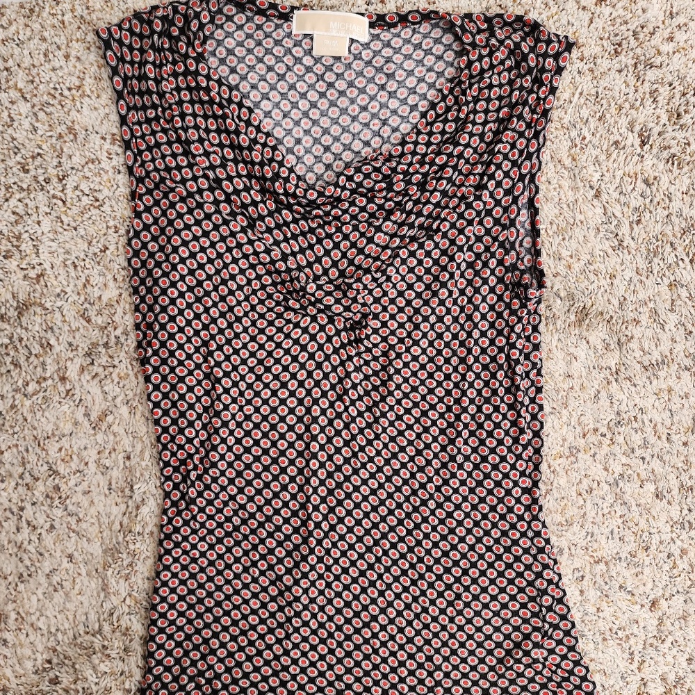 Michael Kors Blouse Printed Petite Slouch Medium